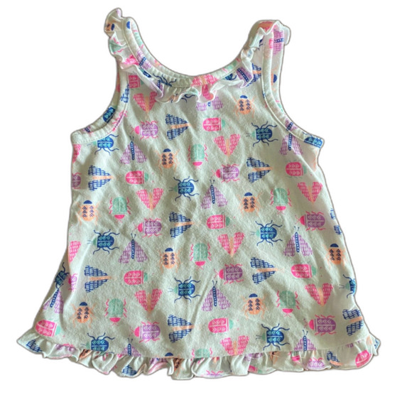 Circo Neon Insect Print Ruffle Tank Girls' 18 Month - Picture 1 of 8